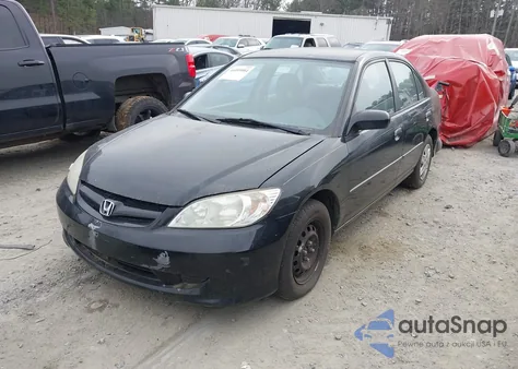 2005 Honda Civic Vp из США, поврежденный, VIN 1HGES16395L002022